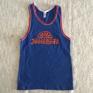 JuiceLand Blue Graphic Tank Top